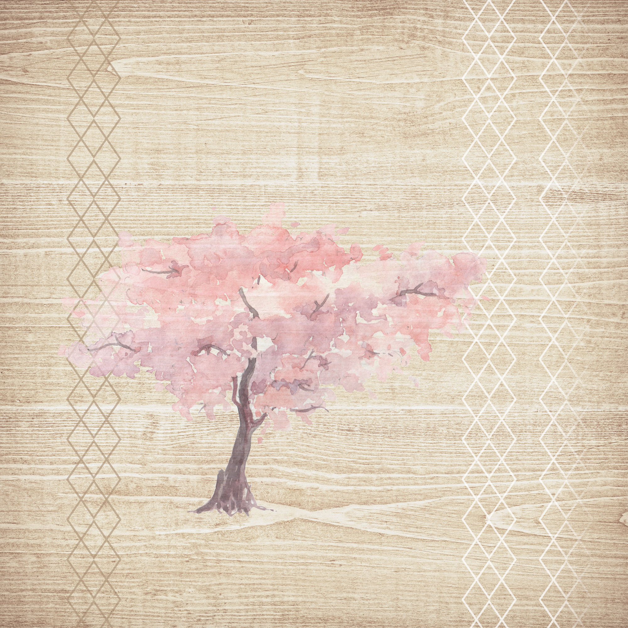 Fototapety na míru, Strom, dřevo, geometrický vzor, 5007, My Dream, Vavex